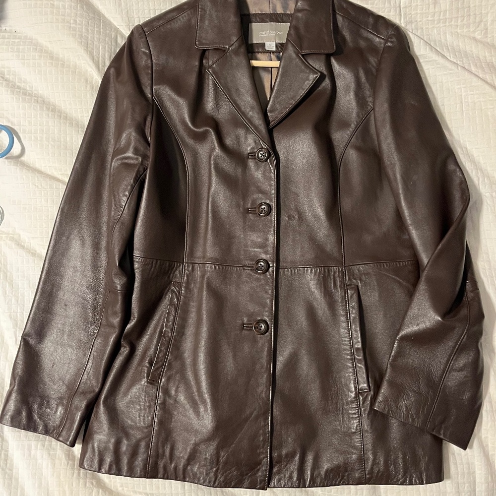 Lambskin leather jacket